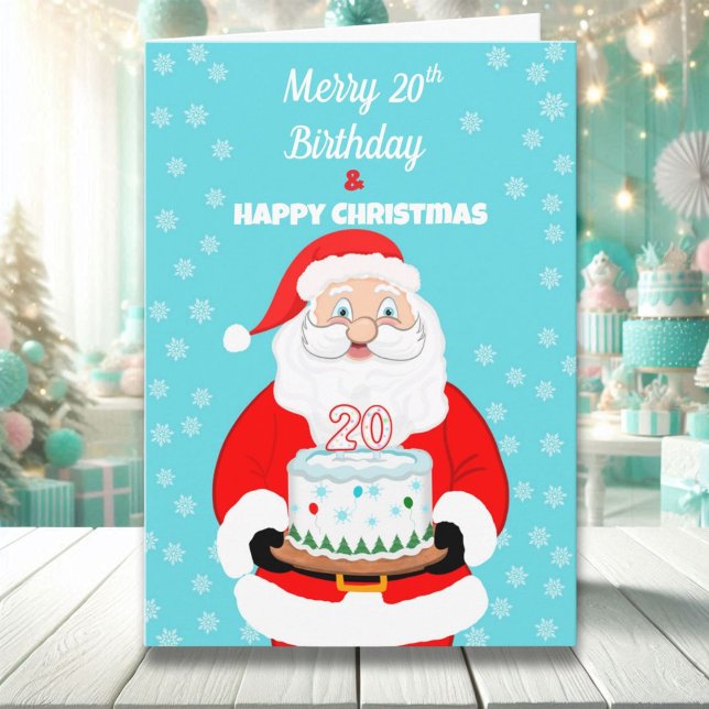 Alles Gute zum 20. Geburtstag Weihnachten Weihnach Karte (Von Creator hochgeladen)