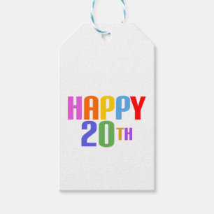 Alles Gute zum 20. Geschenkanhänger