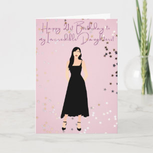 Alles Gute zum 21. Geburtstag für meine Tochter Karte