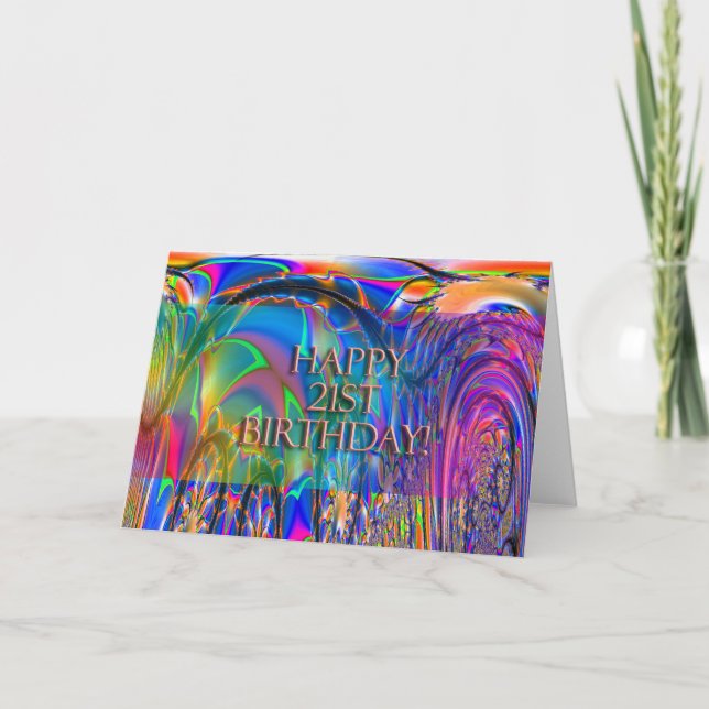 Alles Gute zum 21. Geburtstag! Karte (Vorderseite)