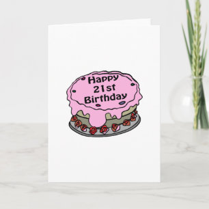 Alles Gute zum 21. Geburtstag! Karte
