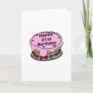 Alles Gute zum 21. Geburtstag! Karte