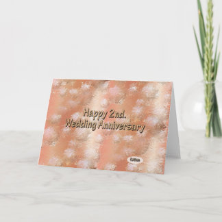 Alles Gute zum 2. Cotton zum Hochzeitstag Karte