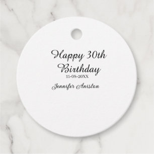 Alles Gute zum 30. Geburtstag hinzufügen Name Datu Geschenkanhänger