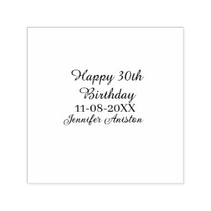 Alles Gute zum 30. Geburtstag hinzufügen Name Datu Permastempel