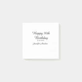 Alles Gute zum 30. Geburtstag hinzufügen Name Datu Post-it Klebezettel