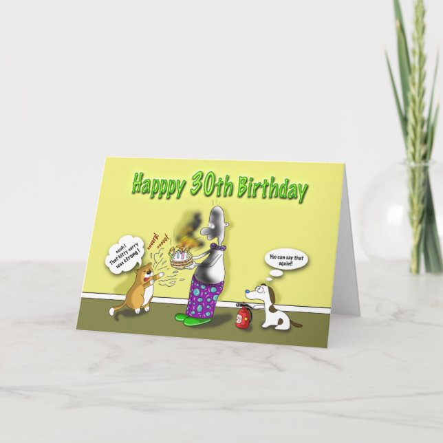 Alles Gute zum 30. Geburtstag Karte (Vorderseite)