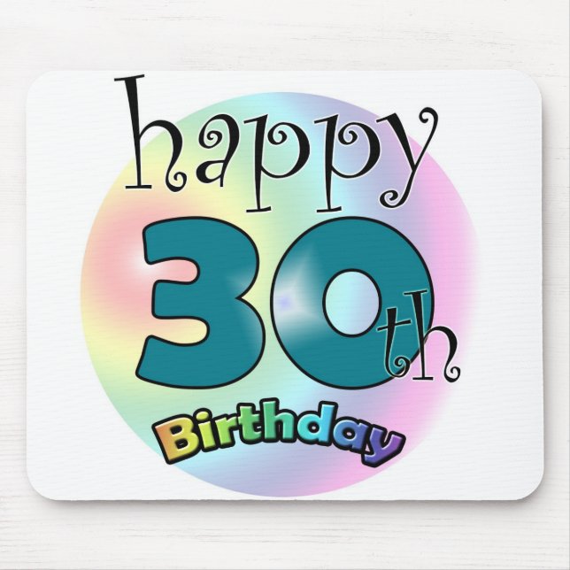 Alles Gute zum 30. Geburtstag Mousepad (Vorne)