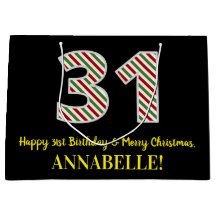 Alles Gute zum 31. Geburtstag & Frohe Weihnachten,