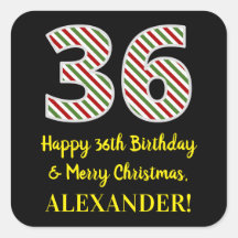 Alles Gute zum 36. Geburtstag & Frohe Weihnachten,
