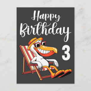 Alles Gute zum 3. Geburtstag  Postkarte