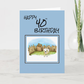 Alles Gute zum 40. Geburtstag Karte