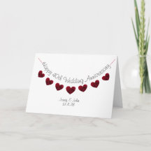 Alles Gute zum 40. Hochzeitstag Ruby rose hearts