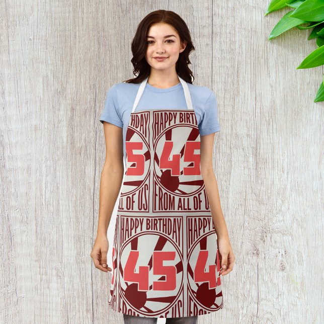 Alles Gute zum 45. Geburtstag Schürze (Von Creator hochgeladen)