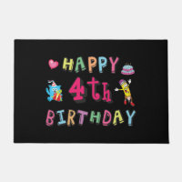 Alles Gute zum 4. Geburtstag. 4 Jahre täglich.