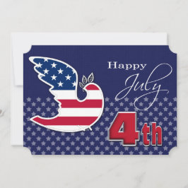 Alles Gute zum 4. Juli. Benutzerdefinierte Flachgr Karte