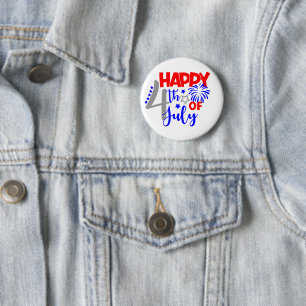 Alles Gute zum 4. Juli Button