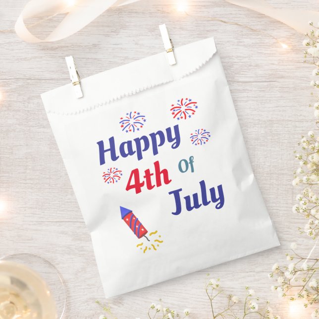 Alles Gute zum 4. Juli Geschenktütchen (Ausgeschnitten)