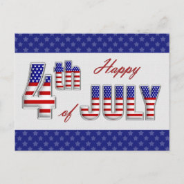 Alles Gute zum 4. Juli. Patriotische Postkarten