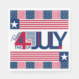 Alles Gute zum 4. Juli Serviette