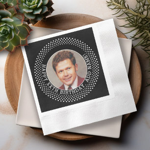 Alles Gute zum 50. Geburtstag - Über den Berg Schw Serviette