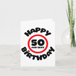 Alles Gute zum 50. Geburtstag und lustiges Geschen Karte
