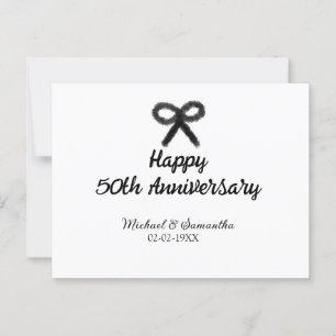 Alles Gute zum 50. Hochzeitstag Paarname Datum Hoc Postkarte