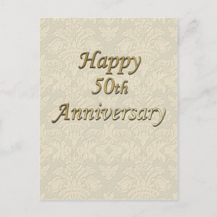 Alles Gute zum 50. Jahrestag Postkarte