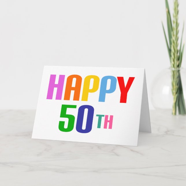 Alles Gute zum 50. Karte (Vorderseite)