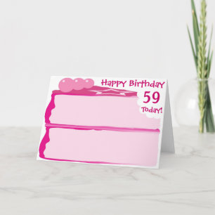 Alles Gute zum 59. Geburtstag Karte