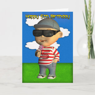 Alles Gute zum 5. Geburtstag Karte