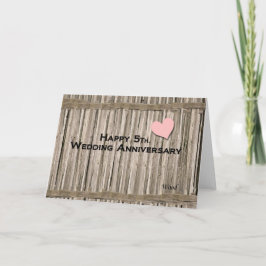 Alles Gute zum 5. Hochzeitstag Karte