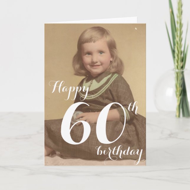 Alles Gute zum 60. Geburtstag Karte (Vorderseite)