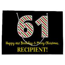Alles Gute zum 61. Geburtstag & Frohe Weihnachten,