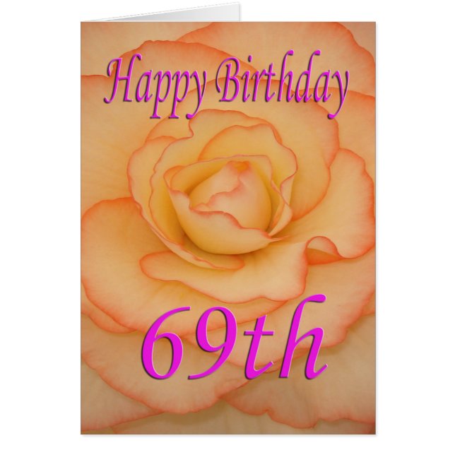 Alles Gute zum 69. Geburtstag der Blume (Vorne)