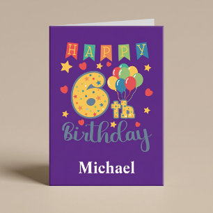 Alles Gute zum 6. Geburtstag Karte