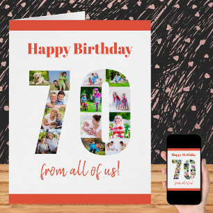 Alles Gute zum 70. Geburtstag 70 Zahlen-Fotocollag