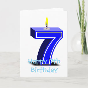 Alles Gute zum 7. Geburtstag Karte