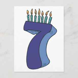 Alles Gute zum 7. Geburtstag! Postkarte