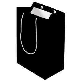 Alles Gute zum 80. Geburtstag auf schwarz Mittlere Geschenktüte