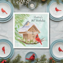 Alles Gute zum 80. Geburtstag Vögel im Vogelhaus