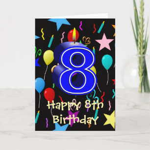 Alles Gute zum 8. Geburtstag Karte