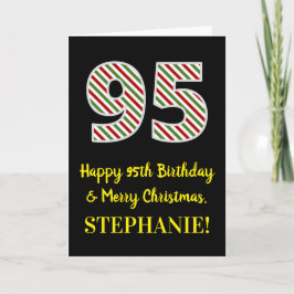 Alles Gute zum 95. Geburtstag & Frohe Weihnachten, Karte