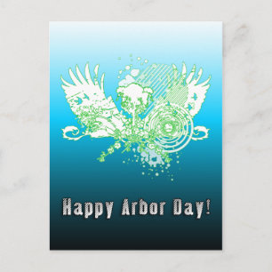 Alles Gute zum Arbor Day! : Hifi-Baum Postkarte