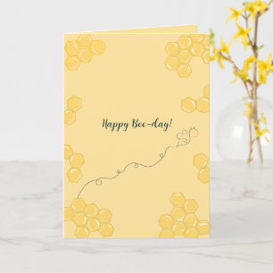 „Alles Gute zum Bienen-Tag!“ Bienen-Geburtstagskar Karte