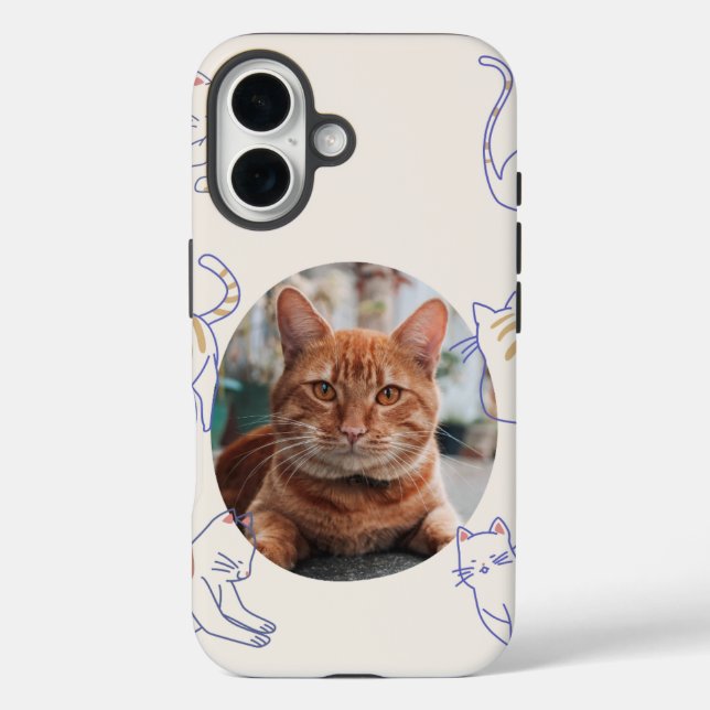 Alles Gute zum Cat Day! iPhone 16 Hülle (Rückseite)