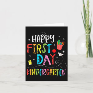 Alles Gute zum ersten Kindergarten zurück zum Tee  Karte