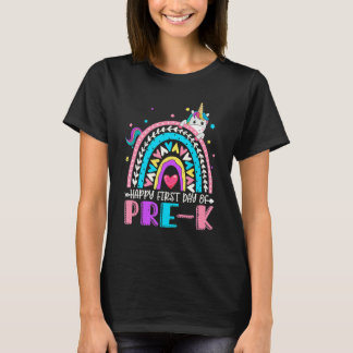 Alles Gute zum ersten Tag des Pre-K Unicorn zurück T-Shirt