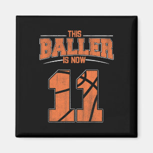 Alles Gute zum Geburtstag 11. 11. Jahr Basketball Magnet