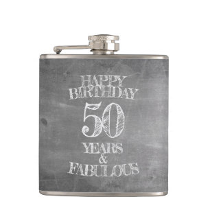 Alles Gute zum Geburtstag - 50 Jahre & Fabelhaft Flachmann